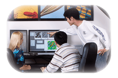 Jason, an Asylum scientist, assists users with an Asylum AFM