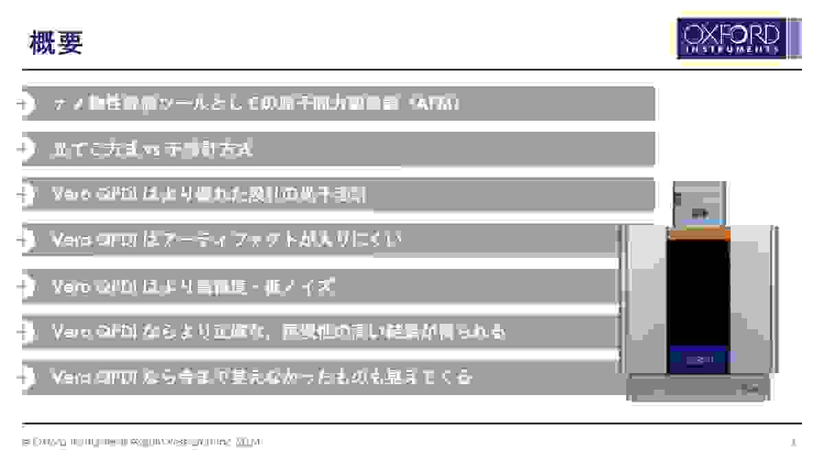 進化するAFMの新技術セミナー概要
