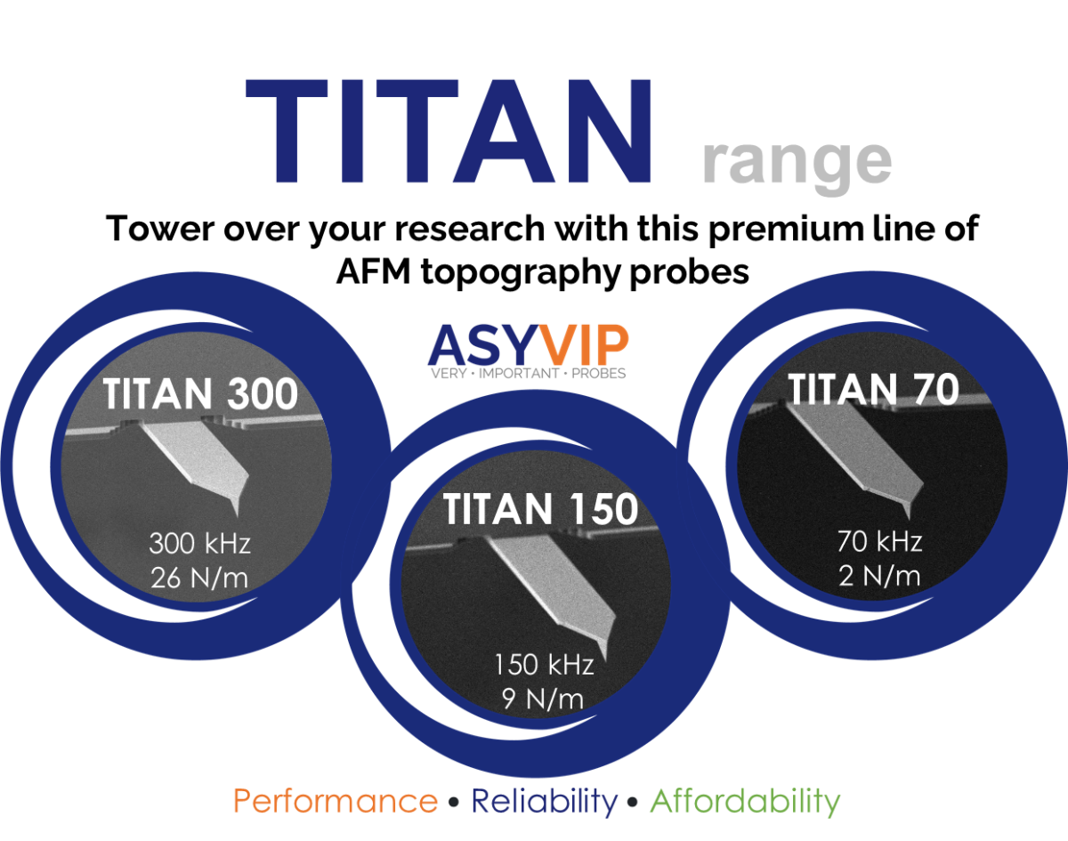 AFMプローブの新商品TITAN（タイタン）シリーズ